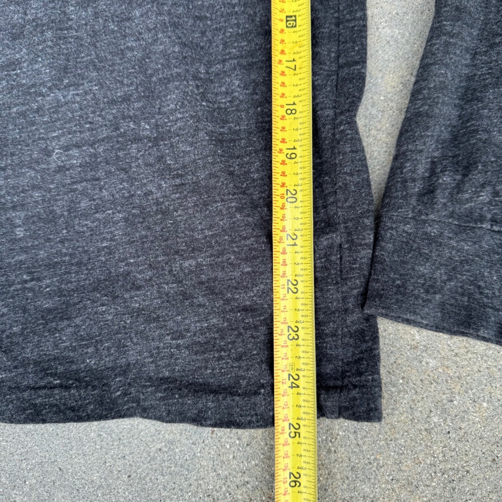 Polo Ralph Lauren Mens V-Neck‎ Long Sleeve T-Shirt Charcoal Gray - Picture 3 of 5